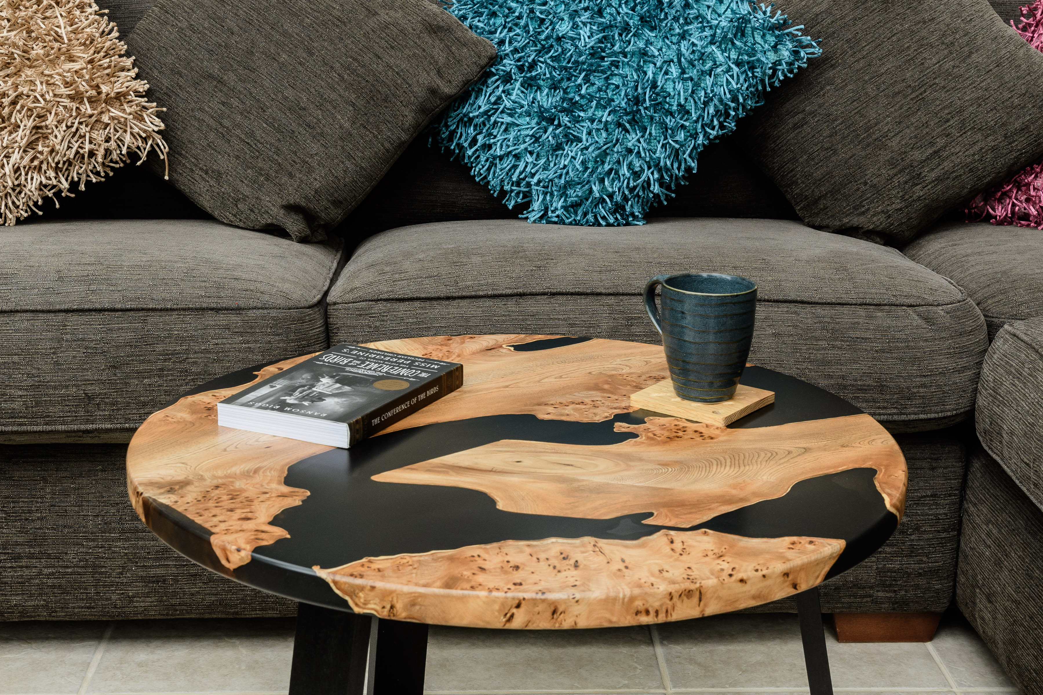 Epoxy wood deals coffee table